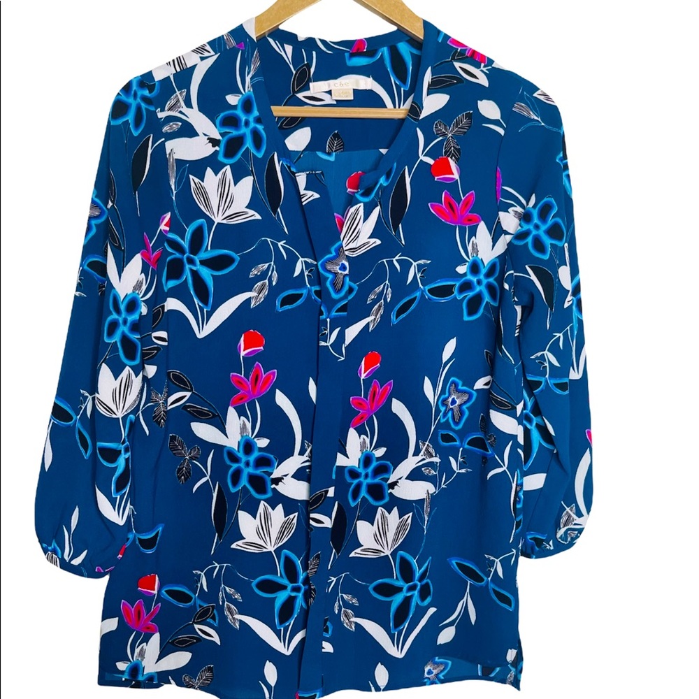 C & E Blouse Top floral print